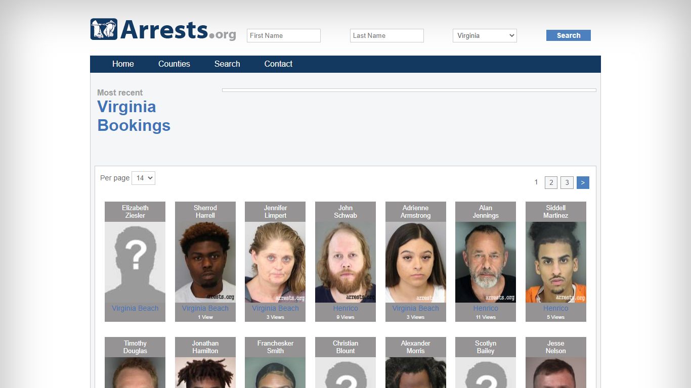 Virginia Arrests and Inmate Search